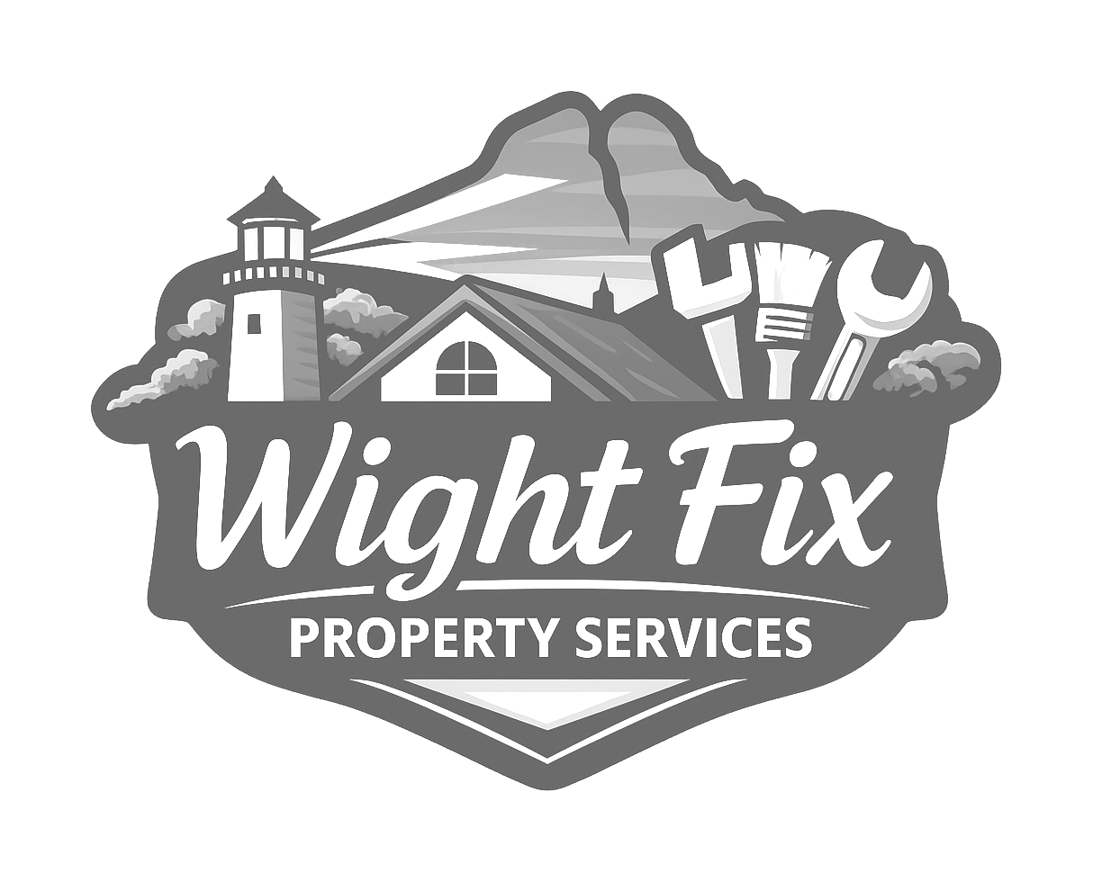 wightfix logo upscaled transparent light greyscale